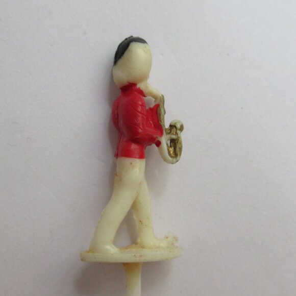 17 pc Christmas Cupcake Picks Santa Heads,  Soldiers, Candle Holders + Spir-It - Picture 12 of 15